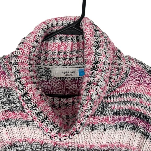 Anthropologie Sparrow r Chunky Knit Sweater Cowl Neck Turtleneck Small Pullover - Picture 5 of 12